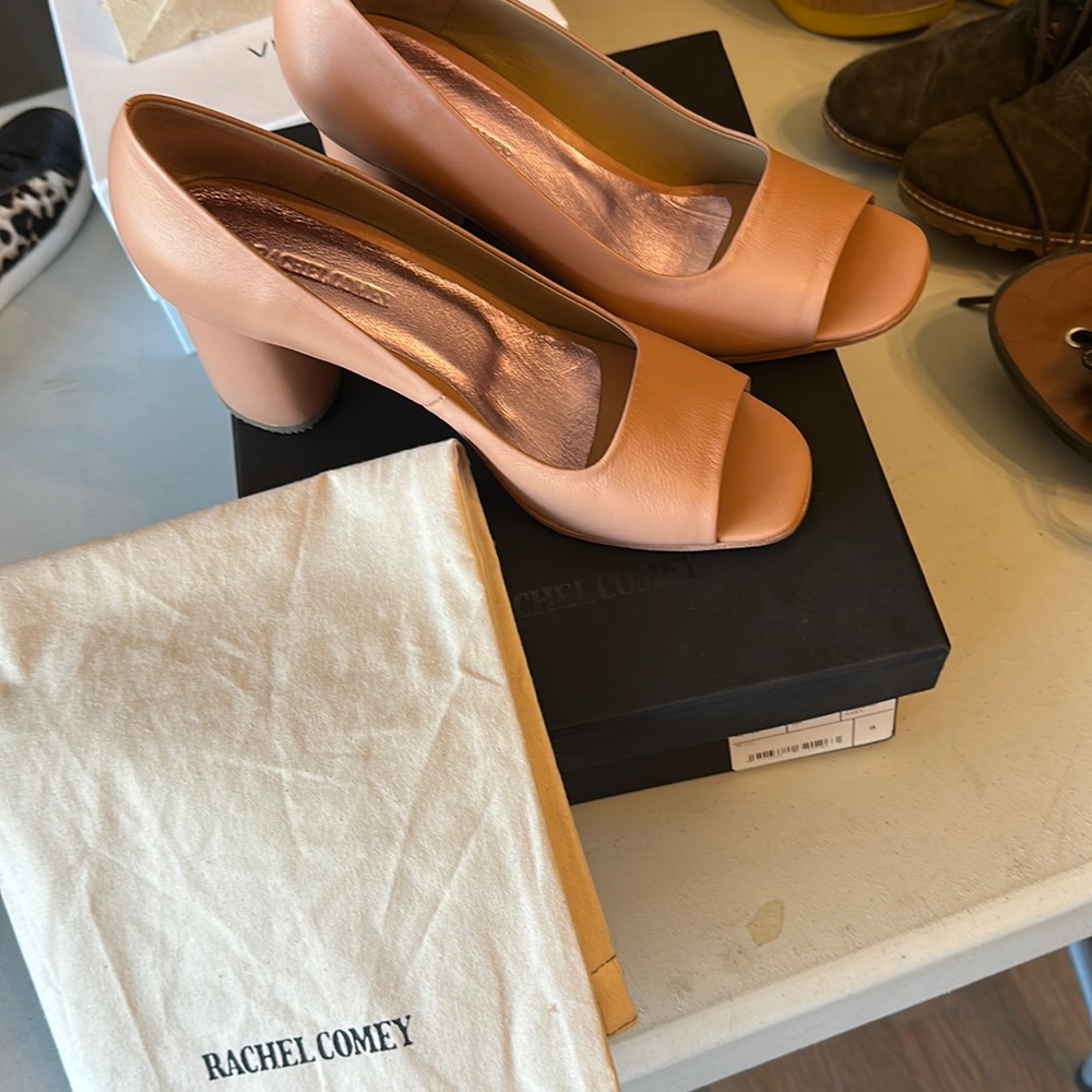 New in box Rachel Comey peep toe heels